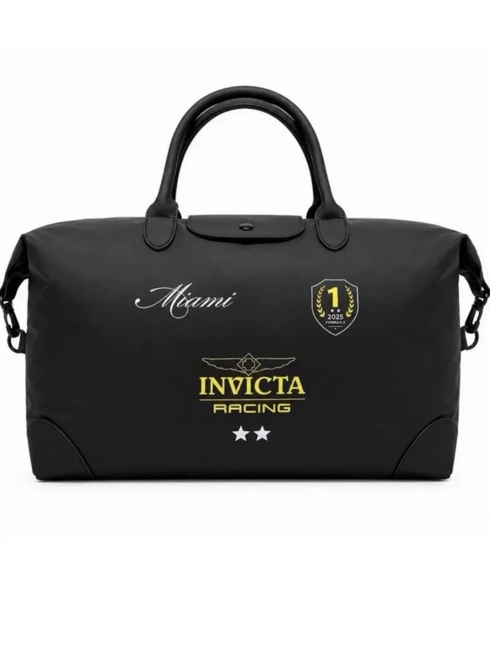 Invicta Racing Miami 2025 Black Duffle Bag